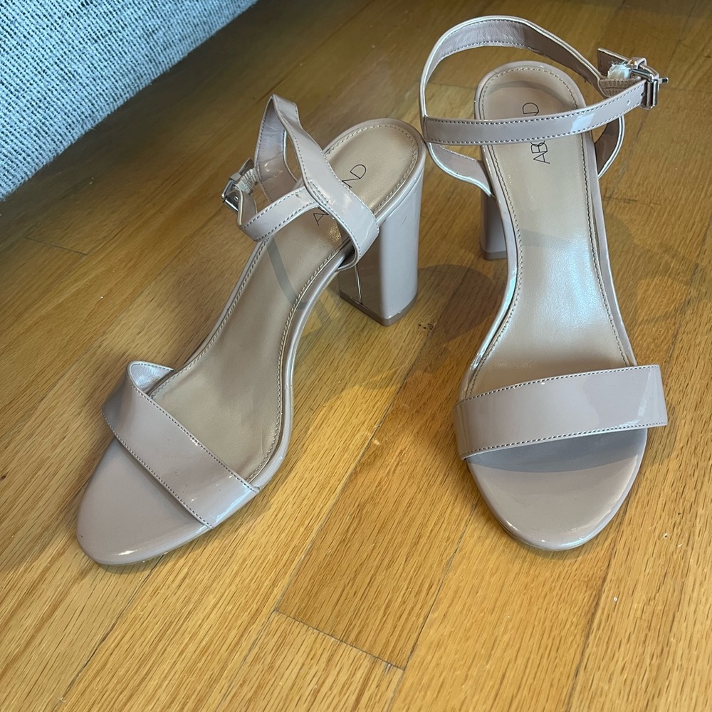 Abound nude strappy heels